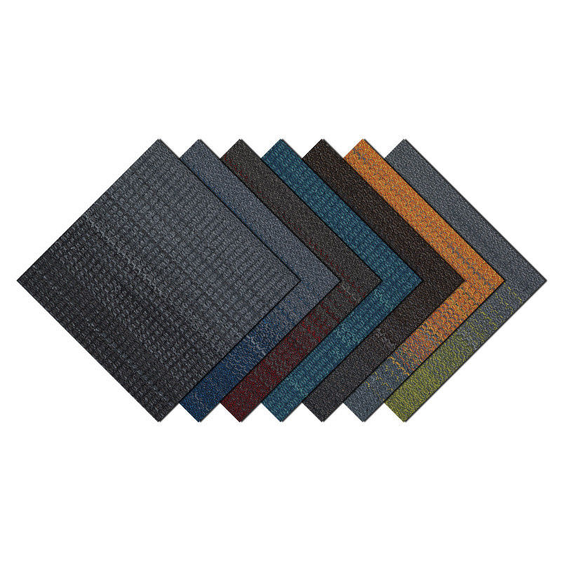 Carpete de escritório comercial azulejos de nylon cinza quadrados carpete de piso a 550g/m2 peso de pilha