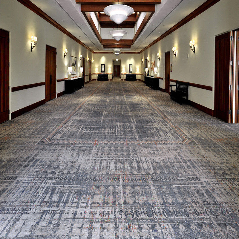 Resumo Padrão Hotel Lobby Hall Nylon Soft Carpet para escritório moderno e quarto