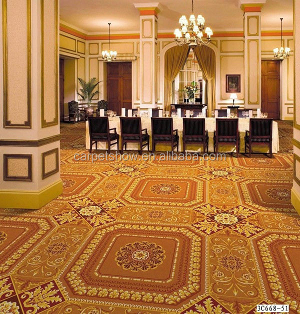 Hotel Decoração de parede a parede Design moderno Tapete de alta qualidade com estilo Jacquard