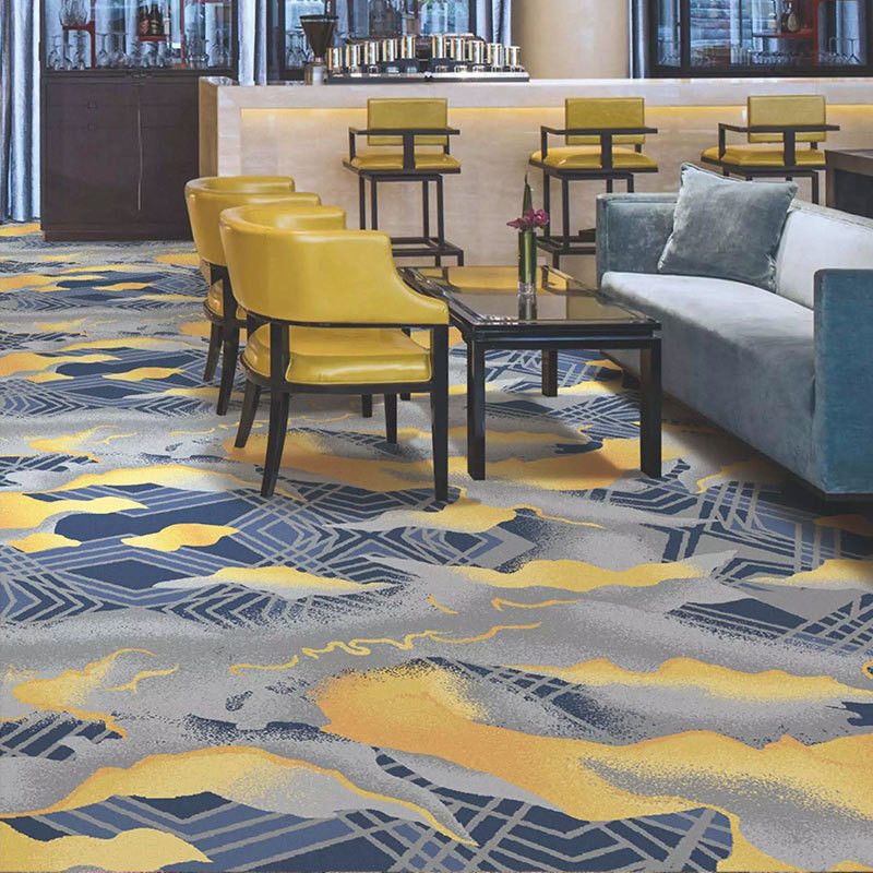 Tapete em forma de rolo de banheiro de hotel de nylon ao ar livre com pilha cortada e técnicas de jacquard