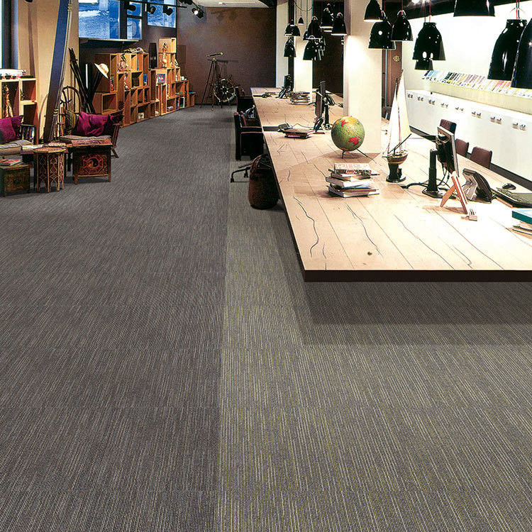 Polipropileno Nylon Poliéster Quadrado Carpet Tiles para Escritório Cozinha Decoração Quarto