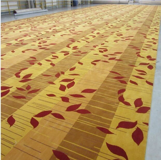 Tapete padrão 7x7 Axminster Tapete de parede a parede Broadloom Tapete para hotel de luxo de 5 estrelas