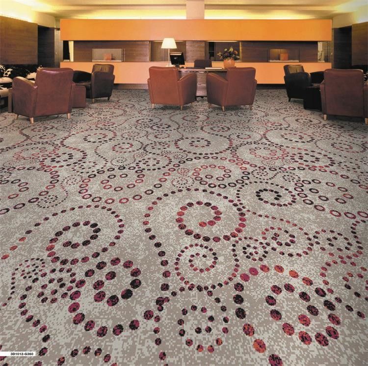 7-15mm Alturas de pilha Axminster Carpet Roll para 5 Star Hotel Ballroom 80% lã 20% Nylon