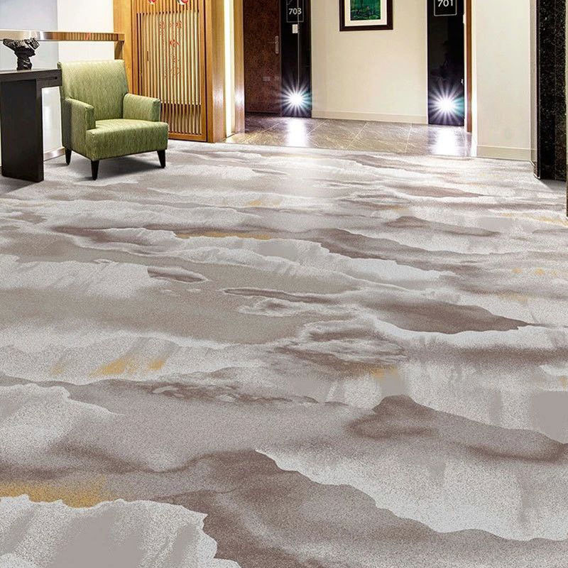 End Sala de jantar Sala de hotel Tapete Broadloom Nylon Impresso Moquete Púrpura 4m 13.12ft