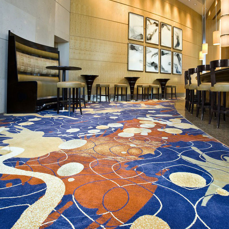 Rectangular Moderno Lobby Tapetes para 5 estrelas Hotel Salas de baile Moquete Tapete de parede para parede
