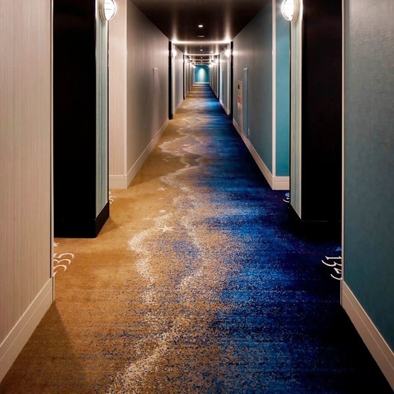Tapete de piso de corredor de lobby de hotel comercial com 3,66m 12ft ou 4m 13,12ft largura