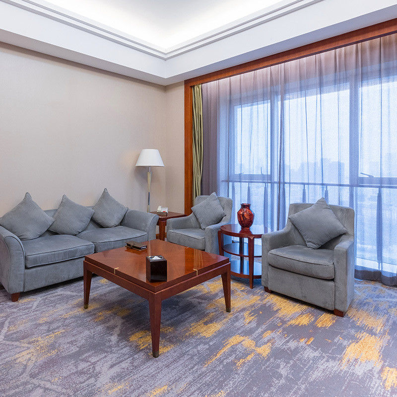 80% de lã e 20% de nylon tapete moderno à prova de fogo impresso de parede a parede para quarto de hotel