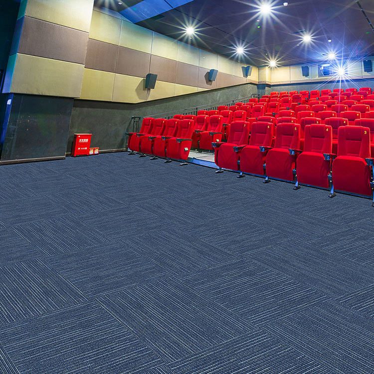 Medium Pile Plain Line Style Feito Nylon/PP Office Carpet Tiles para Casa a partir de personalizado